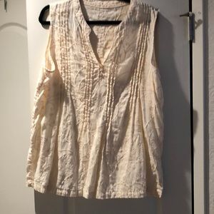 Linen blush tank anthropologie